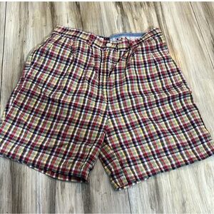 Vintage Tommy Hilfiger woman’s Plaid Multicolor shorts
Sz 10